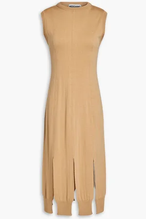 Moschino Wool midi dress - Brown