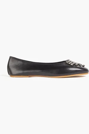 Tory Burch Embellished leather ballet flats
