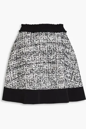 Sandro Sequin-embellished metallic tweed mini skirt