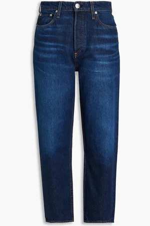RAG&BONE Alissa cropped high-rise tapered jeans - Blue