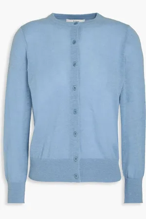 tibi Wool-blend cardigan - Blue