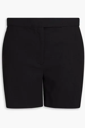 THEORY Linen-blend crepe short