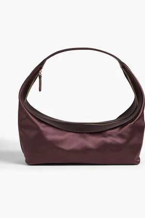Loulou Studio Tania satin shoulder bag - Burgundy