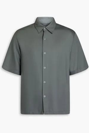 Sandro Lyocell-blend twill shirt