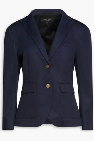 RAG&BONE Nancy cotton-blend piqué blazer - Blue