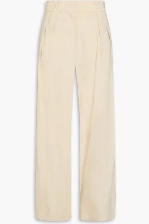 Rohe Linen-blend wide-leg pants - White
