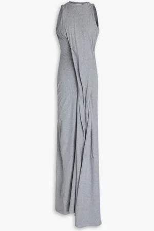 Victoria Beckham Draped cotton-jersey maxi dress