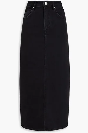 Maje Denim midi skirt