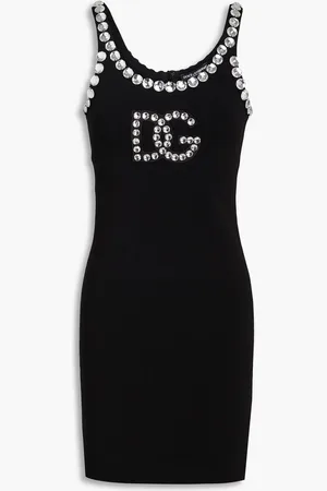 Dolce & Gabbana Crystal-embellished jersey mini dress