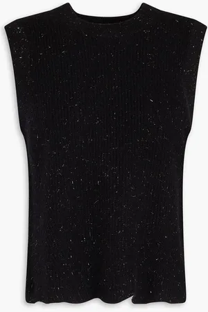 AUTUMN CASHMERE Metallic knitted vest