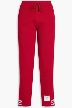 Thom Browne Cotton-blend track pants - Red