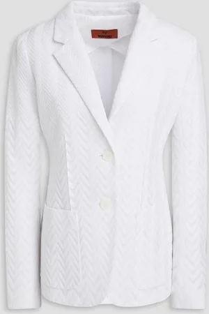 Missoni Crochet-knit cotton-blend blazer