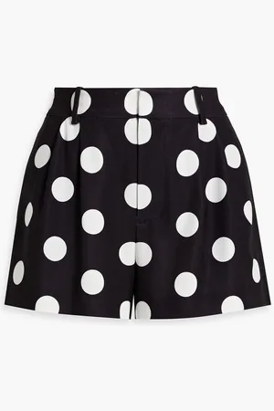ALICE+OLIVIA Alice Olivia - Conry polka-dot crepe shorts