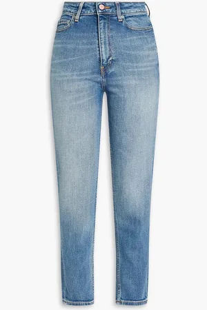 Ganni High-rise slim-leg jeans - Blue