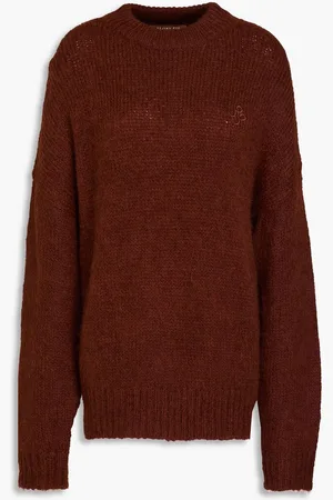 REJINA PYO Toni brushed alpaca-blend sweater