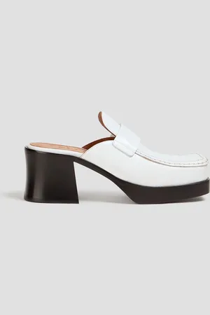 Marni Leather platform mules