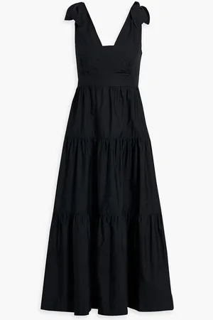 Derek Lam Timothea tiered cotton-poplin midi dress