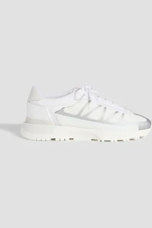 Maison Margiela Suede, mesh and leather sneakers