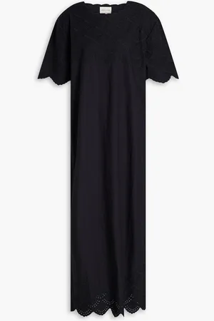 Loulou Studio Emilia broderie anglaise cotton maxi dress