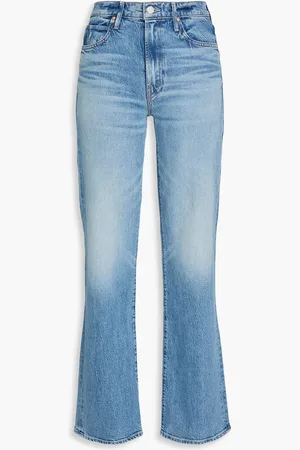 Mother Kick It high-rise flared jeans - Blue