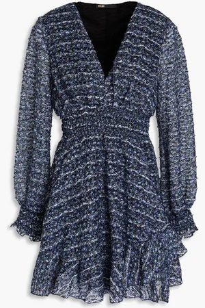 Maje Pleated lace mini dress