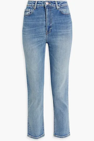 Ganni Cutye high-rise slim-leg jeans - Blue