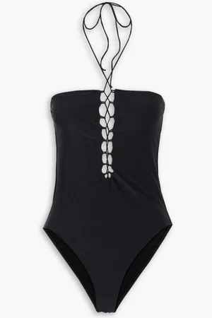 Leslie Amon Allegra lace-up swimsuit