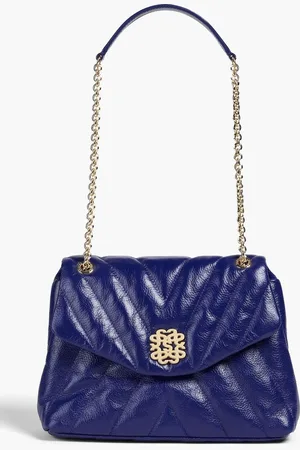 Sandro Quilted leather shoulder bag - Blue