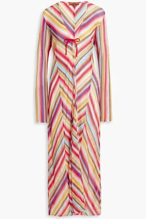 Missoni Striped crochet-knit coverup