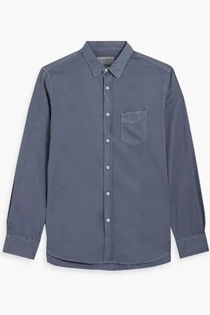 OFFICINE GENERALE Lipp cotton-twill shirt - Gray
