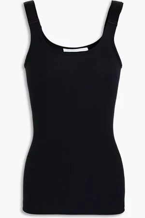 Helmut Lang Ribbed stretch-modal jersey tank
