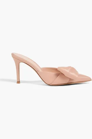 Gianvito Rossi Safira embellished leather mules - Pink