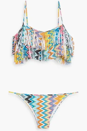 Missoni Fringed printed bikini