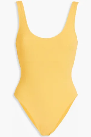 Solid The Luela stretch-seersucker swimsuit