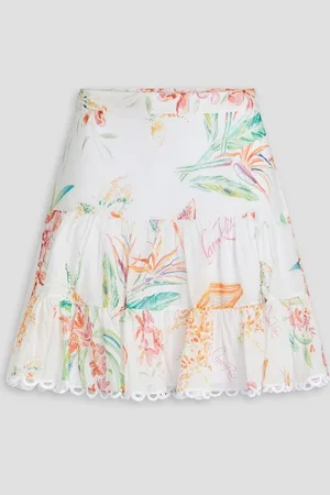 CHARO RUIZ IBIZA Argy printed cotton-blend voile mini skirt