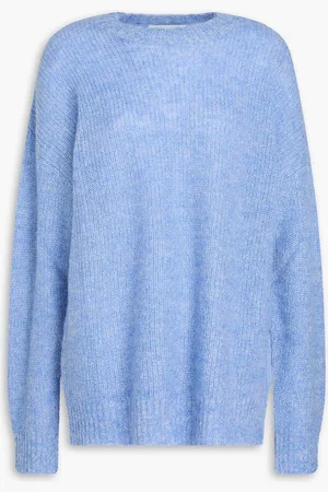 Holzweiler Mélange alpaca-blend sweater - Blue
