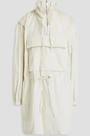 Helmut Lang Gusset cotton-blend twill mini dress - White