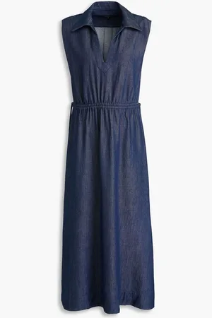 RAG&BONE Soraya cutout denim midi dress - Blue