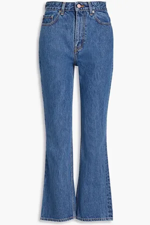 Ganni High-rise bootcut jeans - Blue