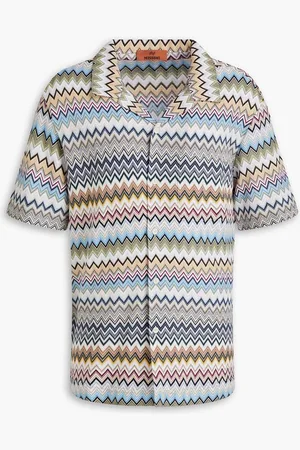 Missoni Crochet-knit cotton shirt