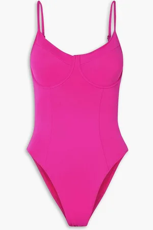 GOOD AMERICAN Good Compression cutout underwired swimsuit - Pink