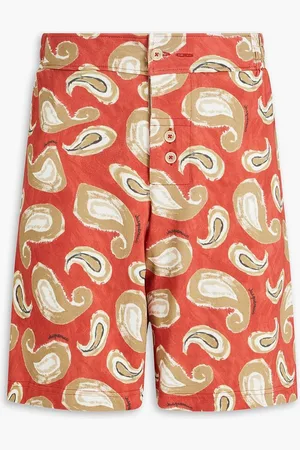 Jacquemus Pingo printed cotton-jersey shorts - Red