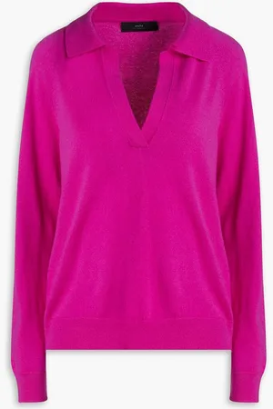 Arch4 Gladiolus cashmere polo sweater - White