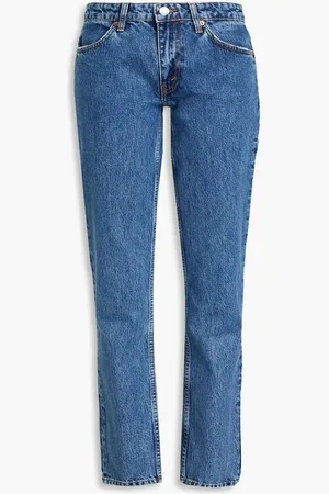 RE/DONE 70s low-rise straight-leg jeans - Blue