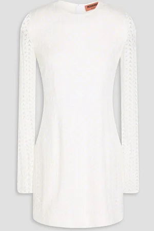 Missoni Crochet-knit wool-blend mini dress