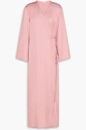 By Malene Birger Manissa twill maxi wrap dress - Pink