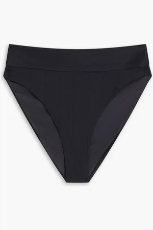 ONIA Ivy ribbed high-rise bikini briefs - Green