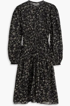 Marant Etoile Marili floral-print cotton-voile mini dress - Gray