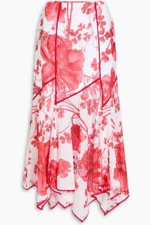 CHARO RUIZ IBIZA Nopy floral-print cotton-blend voile maxi skirt
