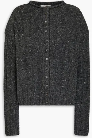 ALEX MILL Reese ribbed merino wool-blend cardigan - Gray
